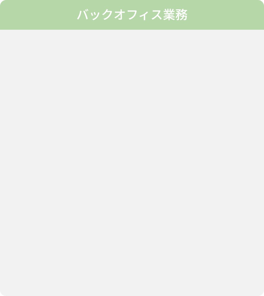 バックオフィス業務